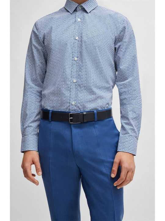 Gerik Men's Belt Leather Blue