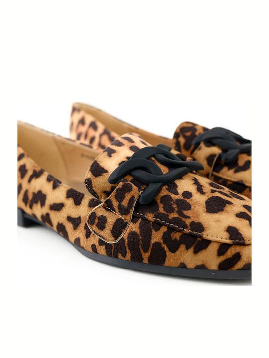 Leopard Suede Moccasins Minimal Design
