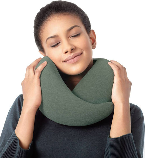 Ostrichpillow Pernă de călătorie Potcoavă Spumă cu memorie Verde