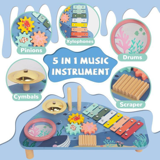 Ecotoys Musikinstrument aus Holz mit Musik und Geräuschen