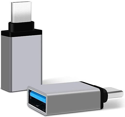 Data Μετατροπέας USB-C male σε USB-A male Ασημί 1τμχ