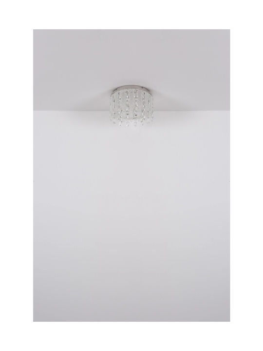 Globo Lighting Πλαφονιέρα Οροφής Διάφανη