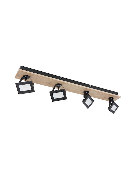 Globo Lighting LED Θερμό Λευκό Σποτ με 4 Φώτα
