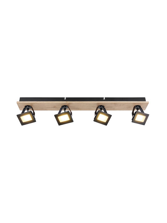 Globo Lighting LED Θερμό Λευκό Σποτ με 4 Φώτα