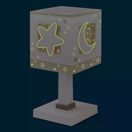 Ango Led Kids Portable Lamp Beige 13.5x13.5x30εκ.
