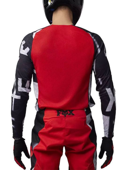 Fox Seventy4 Ανδρική Μπλούζα Motocross Μακρυμάνικη FLUORESCENT RED