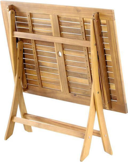 Masă De Exterior Din Salcâm Pliabil Fl943 Culoare Nuc 120x70x74cm