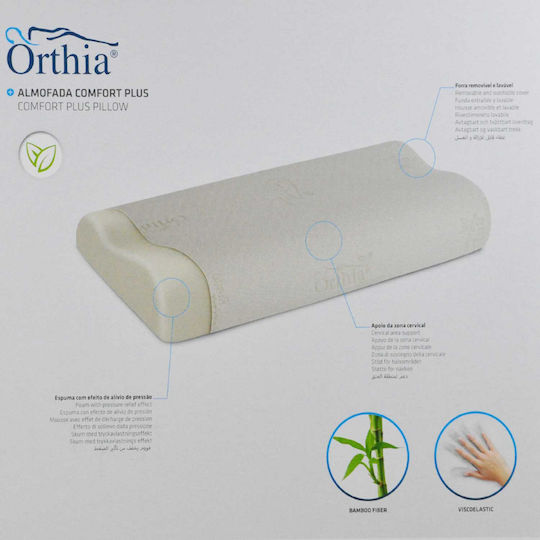 Bamboo Memory Foam Ανατομικό 32x53x10cm
