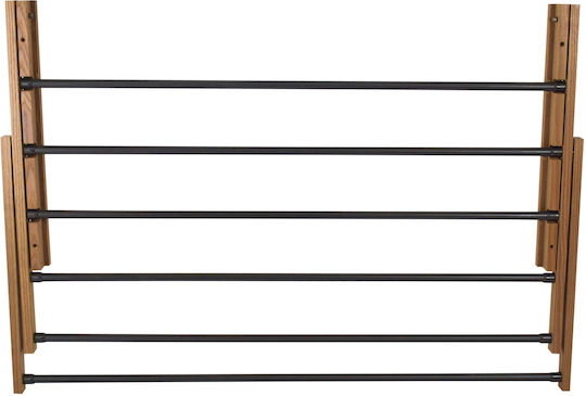 Sepio Folding Wooden Wall Clothes Drying Rack with 4m Hanging Length