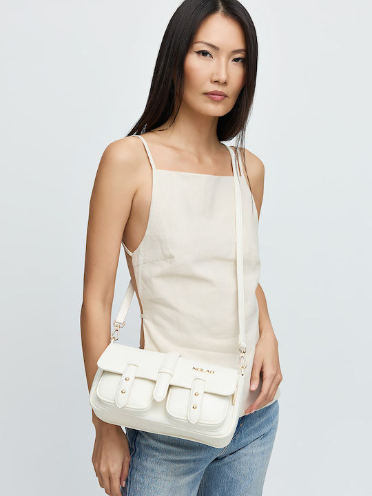 Stephanie Women's Bag Shoulder Cream Light Gold