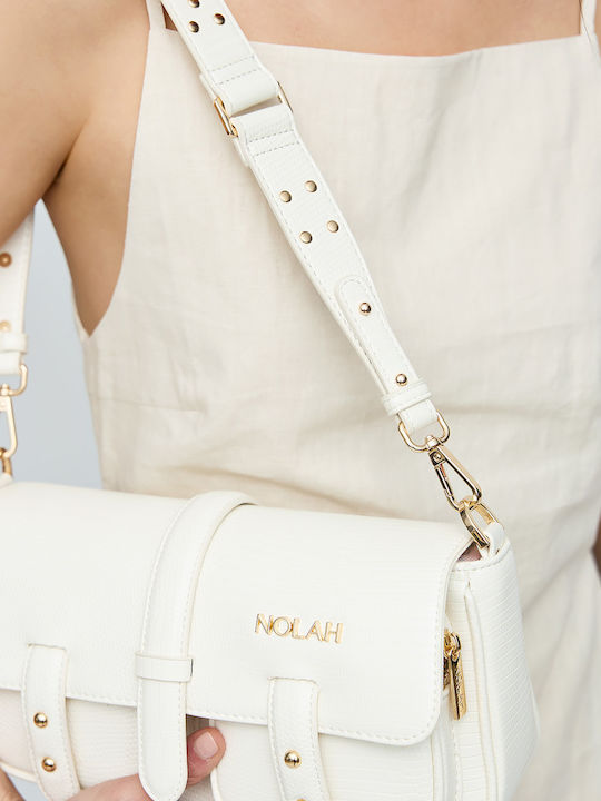 Stephanie Women's Bag Shoulder Cream Light Gold