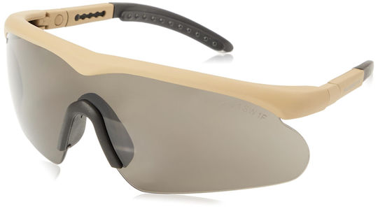 Swiss Eye Shooting Glasses Set of 3 Lenses with Anti-Scratch Coating, Anti-Glare & UV Protection Brown