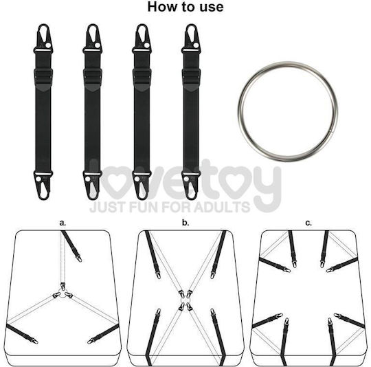 Lovetoy Rebellion Reign Bettfessel-Set