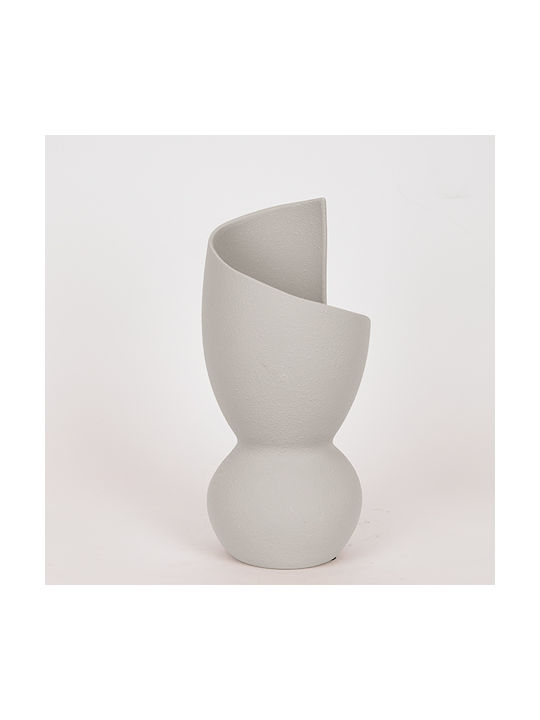 Decorative Vase Beige 17x17x35cm