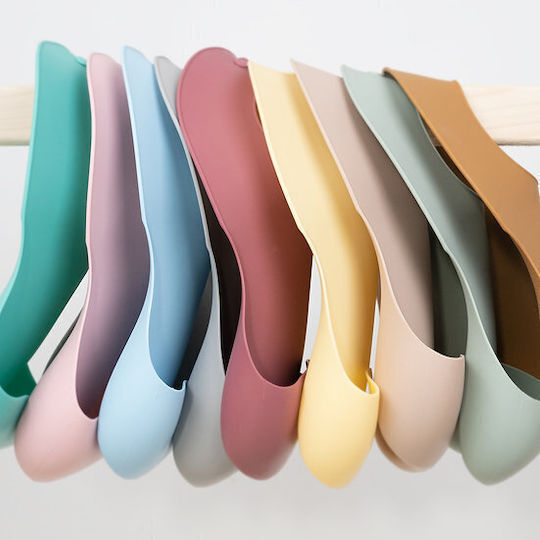 Minikoioi Wasserdicht Lätzchen Silikon Rose, Grey 2Stück