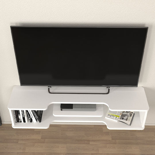 Perry Living Room TV Unit White L120xW29.6xH25.6cm