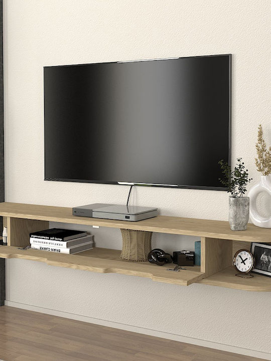 TV Stand Noland with LED Lighting Rota Oak L150xD35xH19.2cm