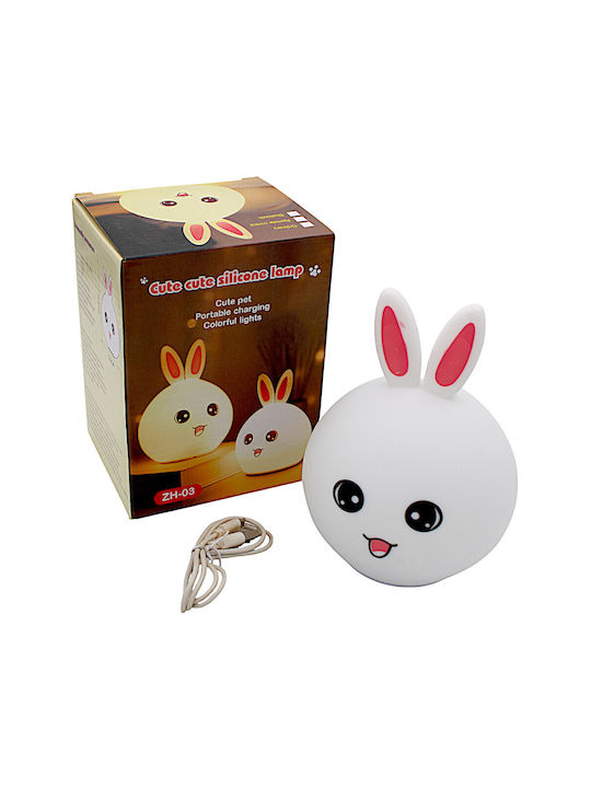 Led Kids Decorative Lamp with Color Changes Pink 16.3x12x10.8εκ.