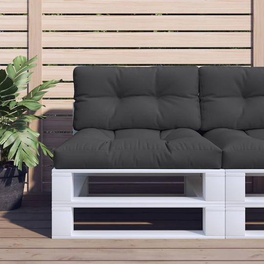 vidaXL Pernă Waterproof Pentru Bancă De Perne Pentru Scaune De Grădină Neagră 40x80cm