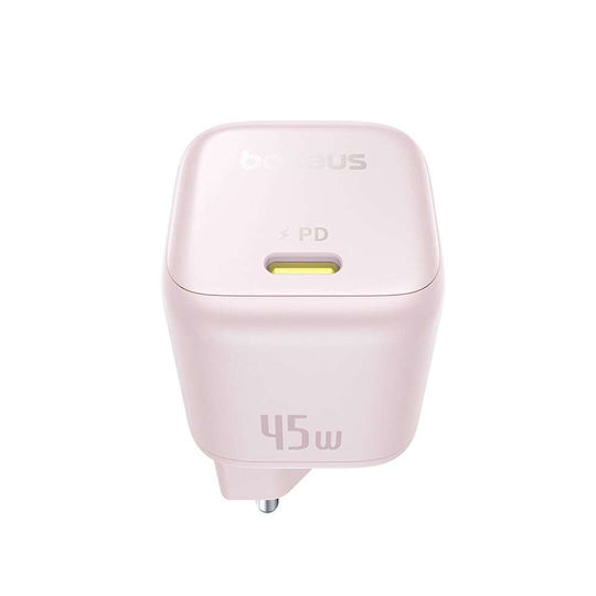 Baseus Charger Without Cable GaN with USB-C Port 45W Power Delivery / Quick Charge 3.0 / SuperCharge Pink (PicoGo)