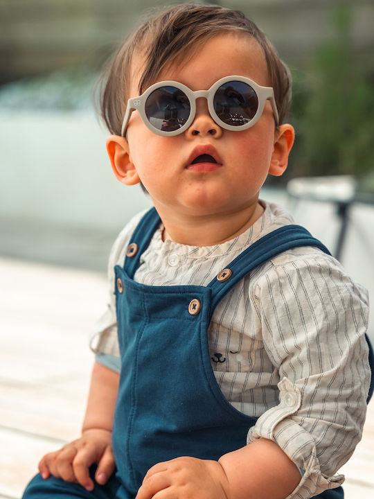 Bbluv Solar Στρογγυλά Παιδικά Γυαλιά Ηλίου με Polarized Φακό Μπεζ