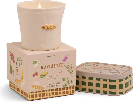 Rosemary Thyme Vegetable Candle 226g Ceramic Jar Bistro French Baguette Paddywax