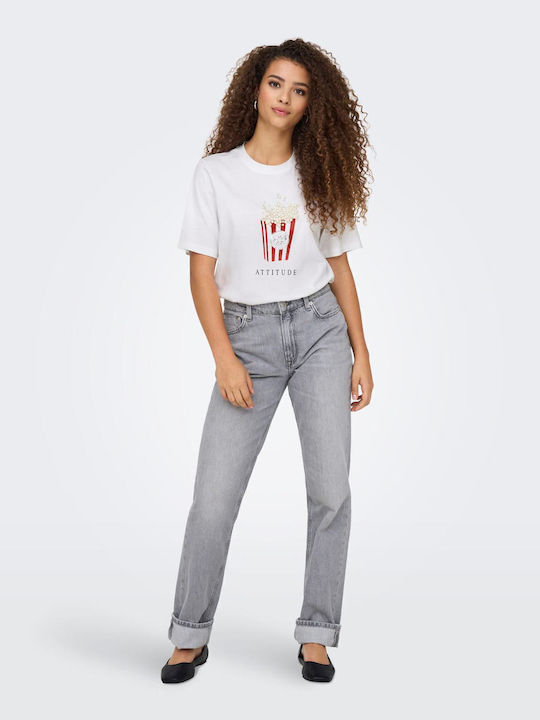 Only Life Tricou Alb