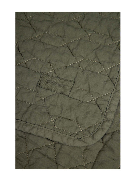 Nobodinoz Blanket Cot Wabi Sabi Green 100x135cm