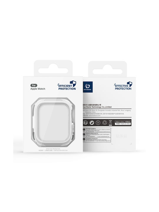 Series Silicone Case in White color for Apple Watch Series 10 46mm