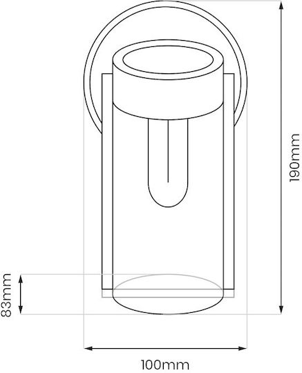 Vivi 3000k Solar Wall Light