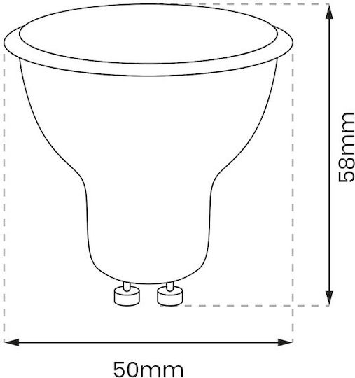 Eko Light Λάμπα LED 6.5W για Ντουί GU10 Φυσικό Λευκό