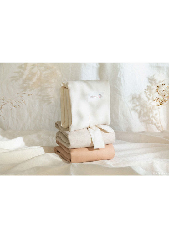 Nobodinoz Wickelunterlagen für Babys Lin aus Stoff Off-White