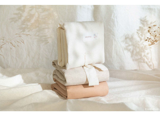 Nobodinoz Mattress Lin Made of Off White Fabric