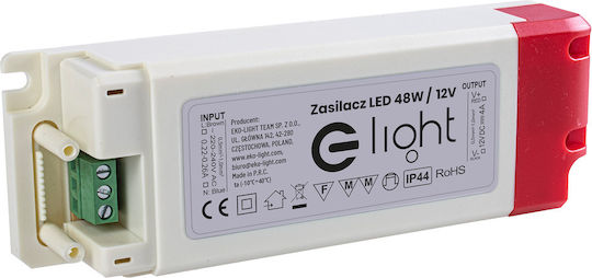 Eko Light Sursă de alimentare LED IP44 Putere 48W cu Tensiune de Ieșire 12V