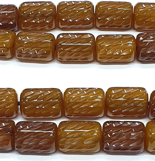 Roloi Komboloi Graven Mastic Worry Beads Brown 35cm