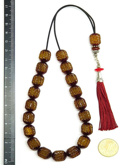 Roloi Komboloi Graven Mastic Worry Beads Multicolour 34cm