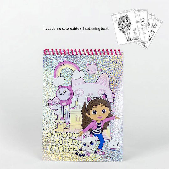Cerda Gabby's Dollhouse Cat Adventures Σετ Ζωγραφικής 30x30cm 26τμχ