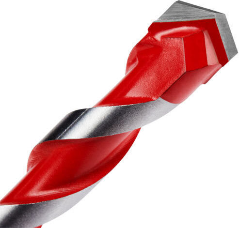 Milwaukee Set of 8 Diamond Drills Carbide with Triangular Shank for Masonry