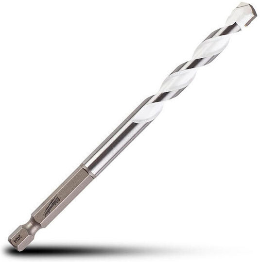 Milwaukee Shockwave Set of 8 Diamond Drills Carbide with Hexagonal Shank for Metal, Wood, Masonry, Glass and Tiles