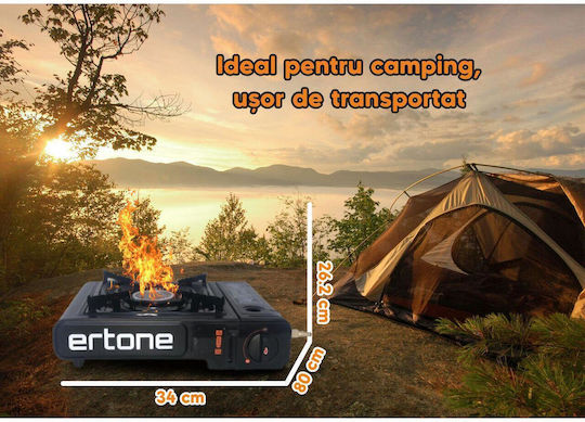 Ertone ERT-MN232 2 în 1 Bucătărie Portabilă Pe Gaz