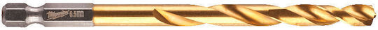 Milwaukee Drill Titanium with Hexagonal Shank for Metal 6.5mm