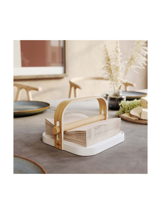 Umbra Wooden Napkin Holder White 23x20x13cm 1022631-668