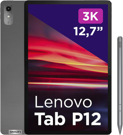 Lenovo Tab P12 12.7Inches (8GB/256GB/Lenovo Tab Pen Plus) Storm Grey