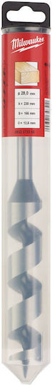 Milwaukee Diamond Drill with Hexagonal Shank for Wood, Glass and Tiles 28x230mm