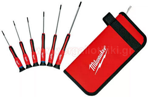 Milwaukee Set Precision Screwdrivers with 6 Interchangeable Tips