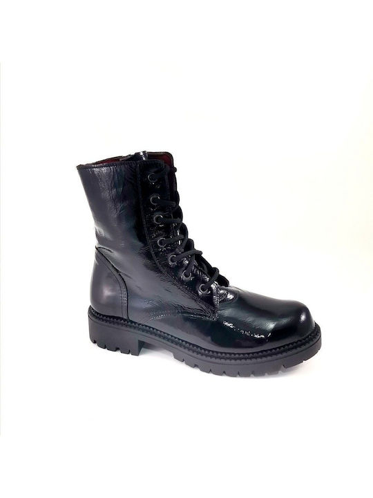Leather Women's Ankle Boots Black