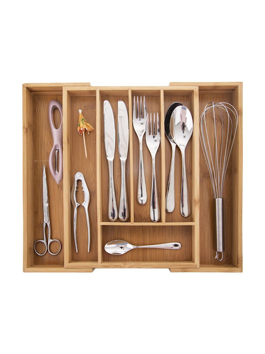 Orion Drawer Cutlery Tray Opening Wooden 35.5x26x4.5cm Brown