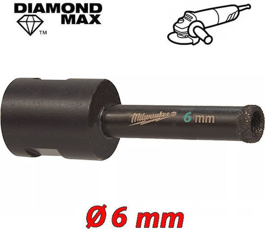 Milwaukee Diamond Broach Cutter Tăiere uscată cu diametru 6mm pentru Metal și Gresie 200gr