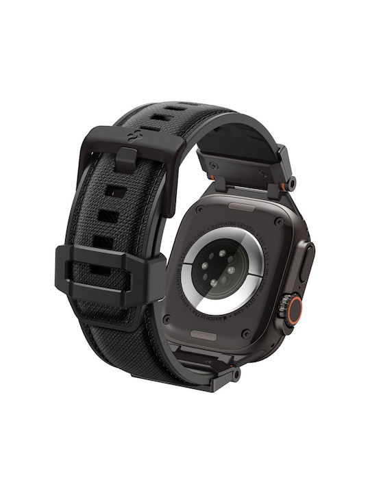 Spigen Durapro Armor Каишка Силикон Черен (Apple Watch 49 мм, 46 мм, 45 мм, 44 мм - Spigen)