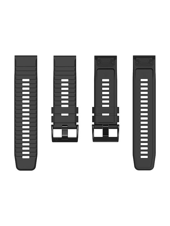 Curea Silicon Negru (Fenix 3 / 5X / 5X Plus / 6X / 6X Pro / 7X / 7X Pro / 8 (51mm))